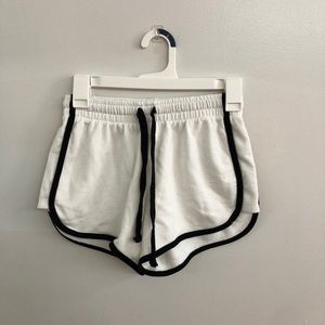 white cotton shorts